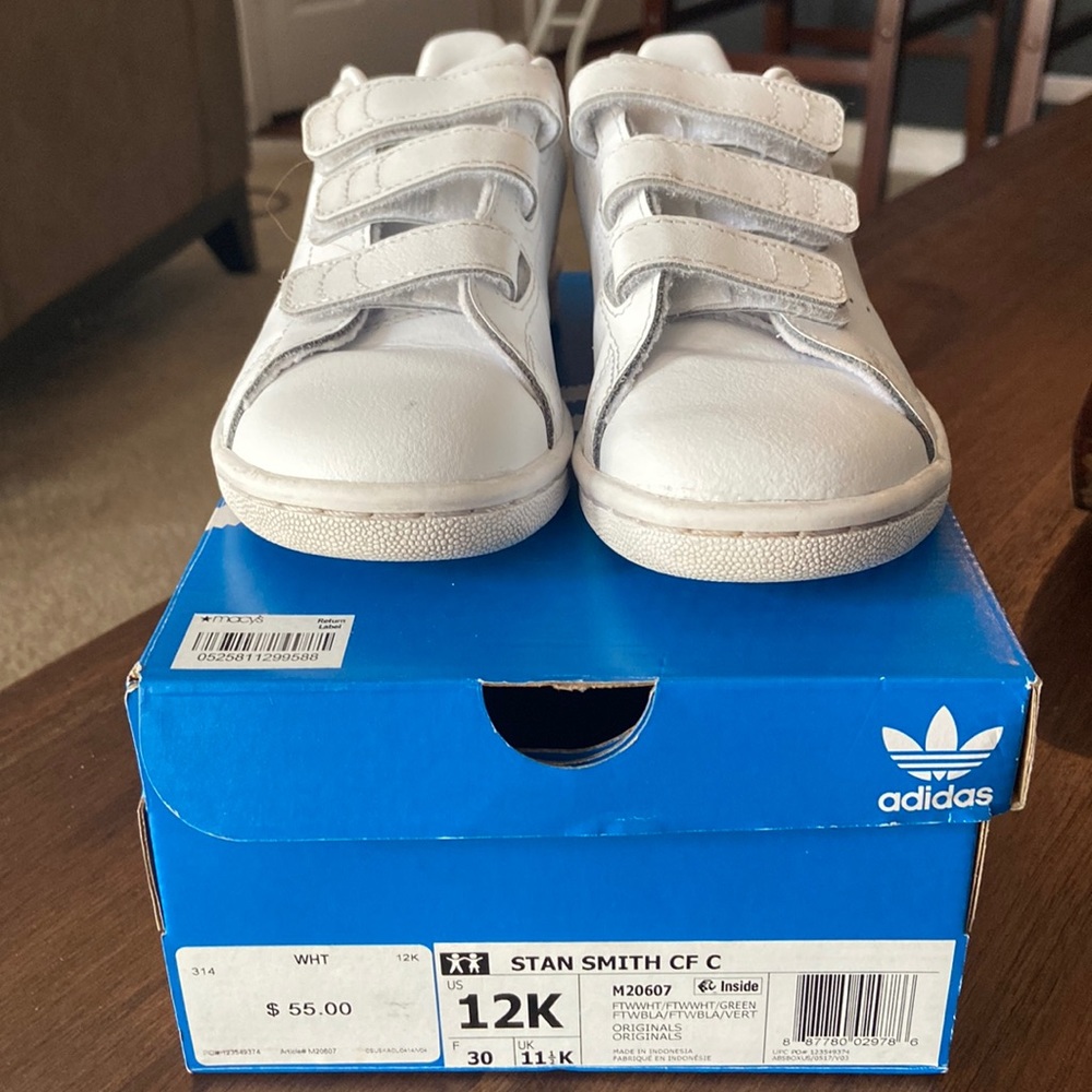 Little boys, size 12, Adidas, Stan smith